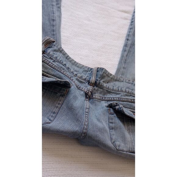 Younique Jeans Multifunktional Juniors Size 13 Y2K Flared Leg Blue Jeans, VTG - Picture 3 of 9
